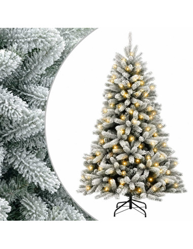 Albero di Natale Artificiale con Rami Pieghevoli 210 cm 300 LED