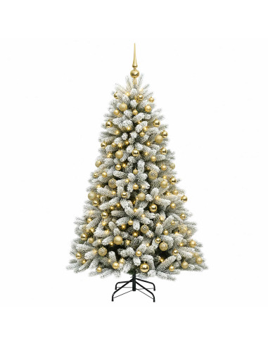 Albero di Natale Artificiale con Palline 240 cm 300 LED