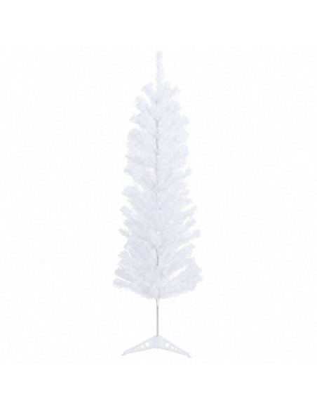 Albero di Natale Artificiale Slim con Palline 120 cm 150 LED