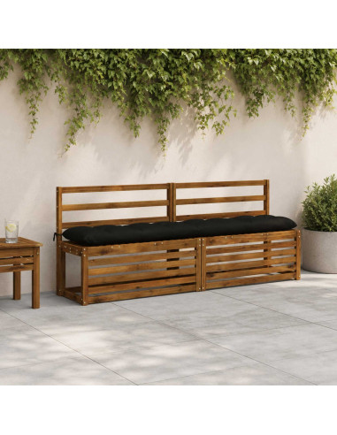 Cuscino per panchina VIANEN 100% Poliestere Nero