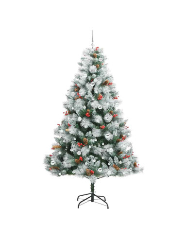 Albero di Natale artificiale Verde e bianco 240 cm