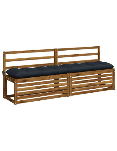 Cuscini per Panchina VIANEN 2 pz 100% Poliestere Blu Scuro