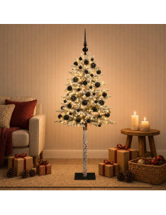 Albero di Natale Artificiale con Palline 180 cm 300 LED