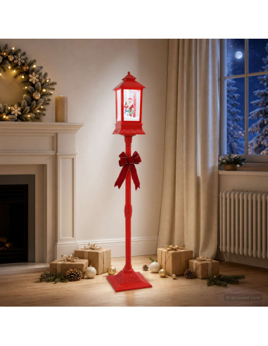 Lanterna di Natale ESPOO Bianco freddo 26,5 x 26,5 x 150 cm