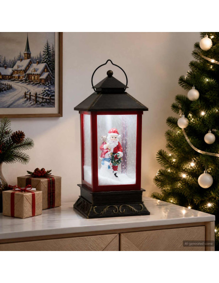 Lanterna di Natale ESPOO Bianco freddo 17,5 x 17,5 x 41 cm
