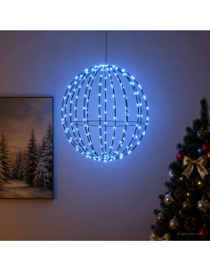 Luce a punta di Natale 120 LED Blu Diametro 40 x 42 cm