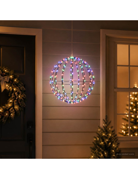 Luce a punta di Natale 120 LED Multicolore Diametro 40 x 42 cm