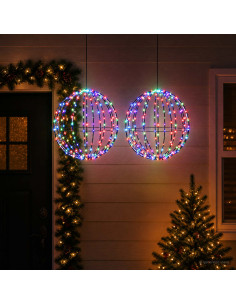 Luce a punta di Natale 2 pz 240 LED Multicolore