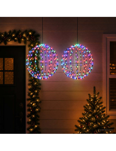 Luce a punta di Natale 2 pz 240 LED Multicolore