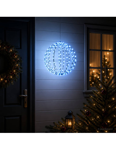 Luce a punta di Natale 120 LED Blu Diametro 40 x 42 cm