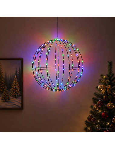 Luce a punta di Natale 120 LED Multicolore Diametro 40 x 42 cm