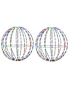 Luce a punta di Natale 2 pz 240 LED Multicolore 2