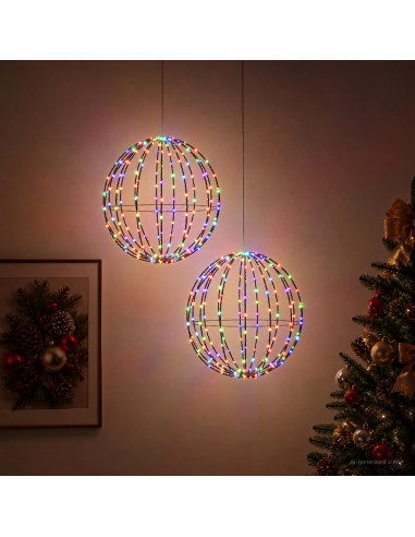 Luce a punta di Natale 2 pz 240 LED Multicolore