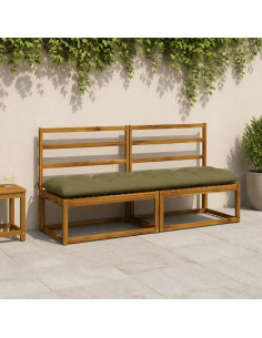 Cuscino per panchina VIANEN 100% Poliestere Verde Oliva