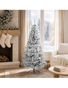 Albero di Natale artificiale 120 cm PVC e Acciaio