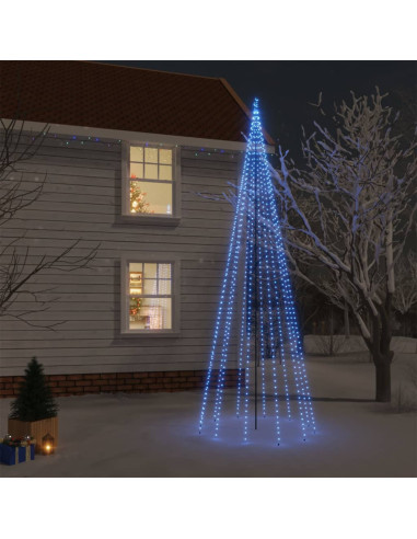 Albero di Natale con Puntale Blu 732 LED 500 cm