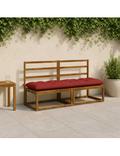 Cuscino per panchina VIANEN 100% Poliestere Rosso