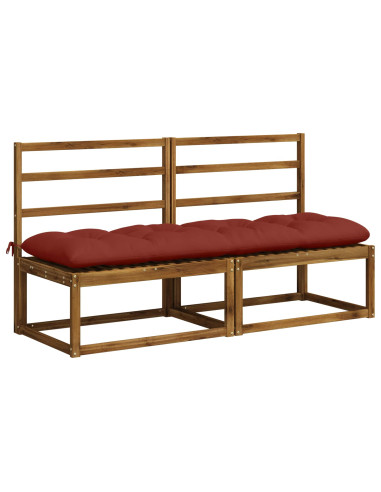 Cuscino per panchina VIANEN 100% Poliestere Rosso