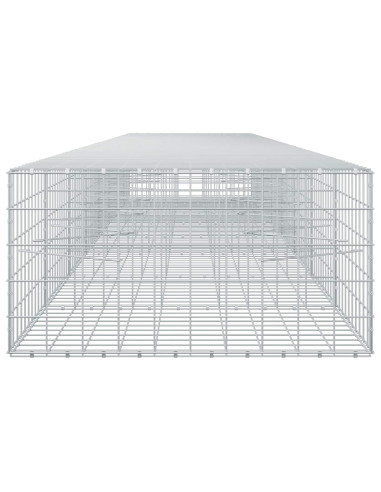 Gabione con filo da 5 mm e rete 10x10 cm 800x100x50 cm