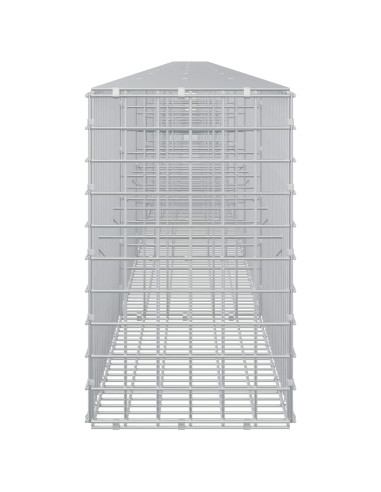 Gabione con filo da 5 mm e rete da 5x5 cm 1150x30x50 cm