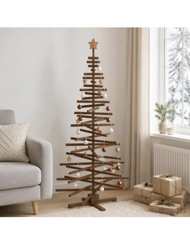 Albero di Natale in legno KOTKA 180 cm Legno Massello di Pino