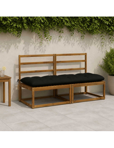 Cuscino per panchina VIANEN 100% Poliestere Nero
