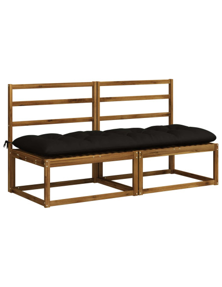 Cuscino per panchina VIANEN 100% Poliestere Nero
