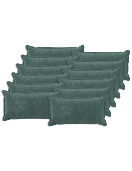 Cuscino con cuscino HOUTEN 12 pz Blu mare Fleece in microfibra