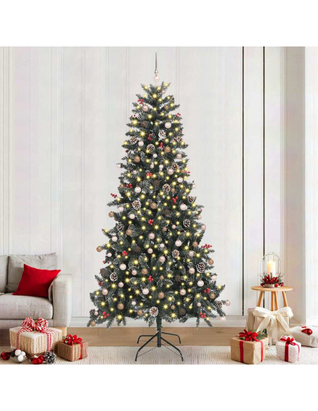 Albero di Natale artificiale con 300 LED Verde 240 cm