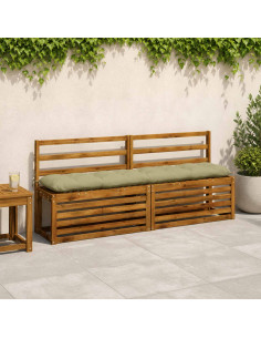 Cuscino per panchina VIANEN 100% Poliestere Verde chiaro