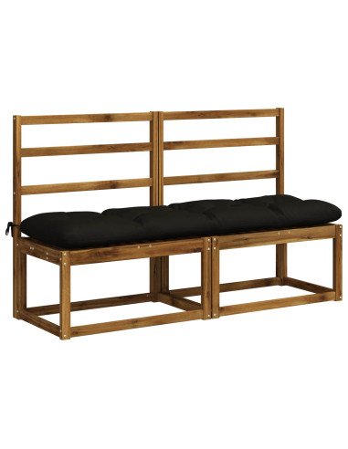 Cuscino per panchina VIANEN 100% Poliestere Nero