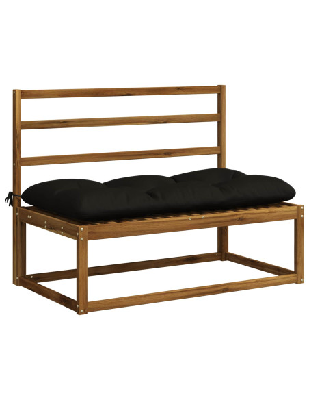 Cuscino per panchina VIANEN 100% Poliestere Nero