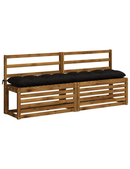 Cuscino per panchina VIANEN 100% Poliestere Nero