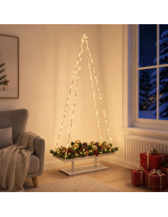 Albero di Natale in metallo con supporto KUOPIO 210 cm Acciaio