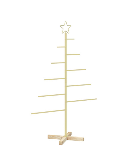 Albero di Natale in metallo con supporto KUOPIO 125 cm Acciaio