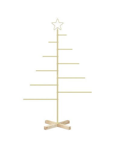 Albero di Natale in metallo con supporto KUOPIO 125 cm Acciaio