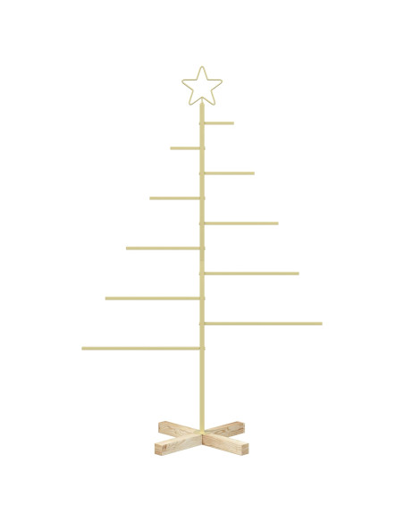 Albero di Natale in metallo con supporto KUOPIO 125 cm Acciaio