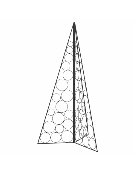 Albero di Natale in metallo KUOPIO 140 cm Acciaio Nero