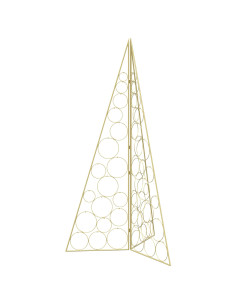 Albero di Natale in metallo KUOPIO 140 cm Acciaio Oro 2