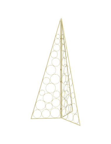 Albero di Natale in metallo KUOPIO 140 cm Acciaio Oro