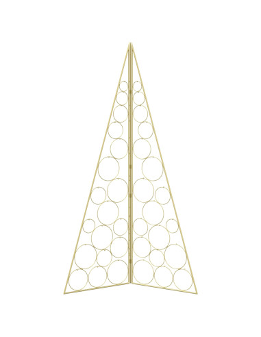 Albero di Natale in metallo KUOPIO 140 cm Acciaio Oro