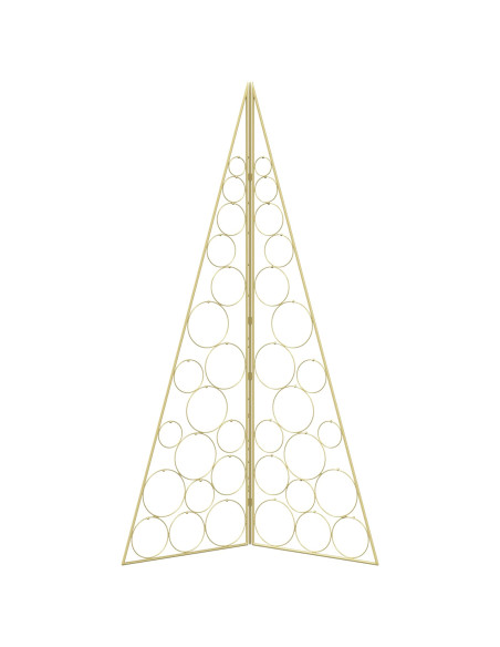 Albero di Natale in metallo KUOPIO 140 cm Acciaio Oro