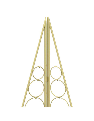 Albero di Natale in metallo KUOPIO 140 cm Acciaio Oro