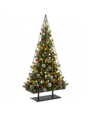 Albero di Natale in metallo con supporto KUOPIO 180 cm Acciaio