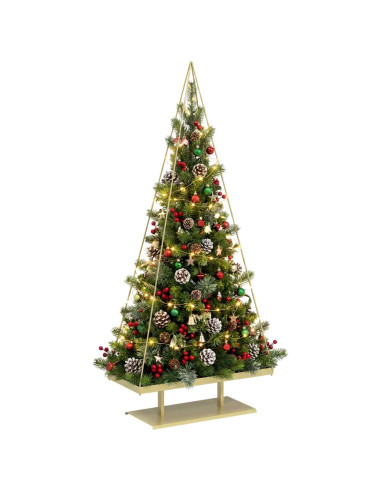 Albero di Natale in metallo con supporto KUOPIO 180 cm Acciaio