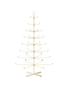 Albero di Natale in Metallo con Supporto KUOPIO 210 cm Acciaio 2