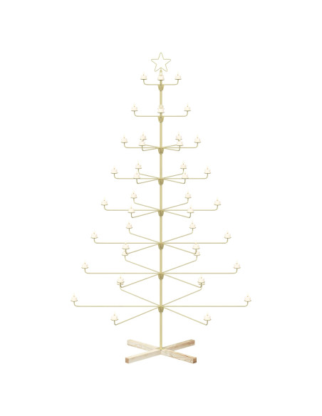 Albero di Natale in Metallo con Supporto KUOPIO 210 cm Acciaio