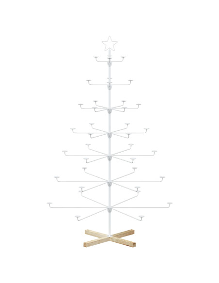 Albero di Natale in Metallo con Supporto KUOPIO 180 cm Acciaio