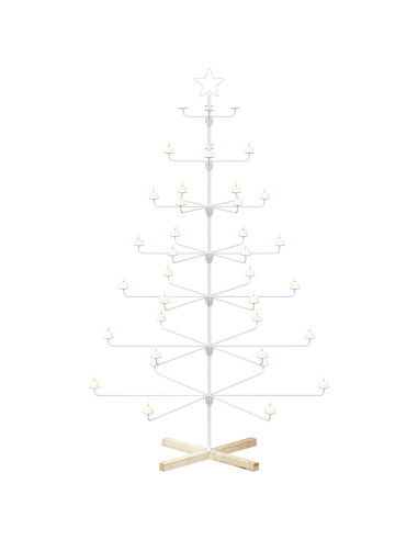 Albero di Natale in Metallo con Supporto KUOPIO 180 cm Acciaio