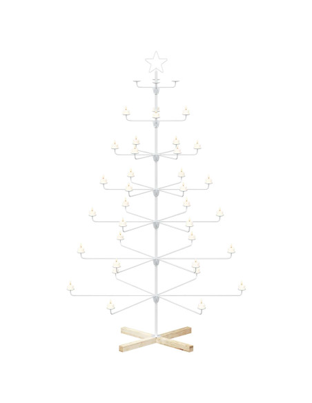 Albero di Natale in Metallo con Supporto KUOPIO 180 cm Acciaio